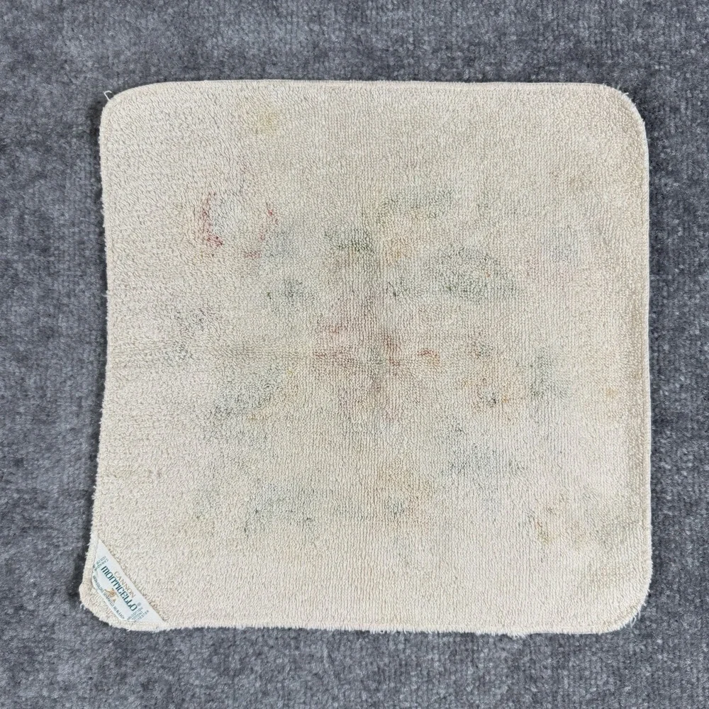 Vintage Cannon Bath Towel and Washcloth‎ Set Floral Monticello USA